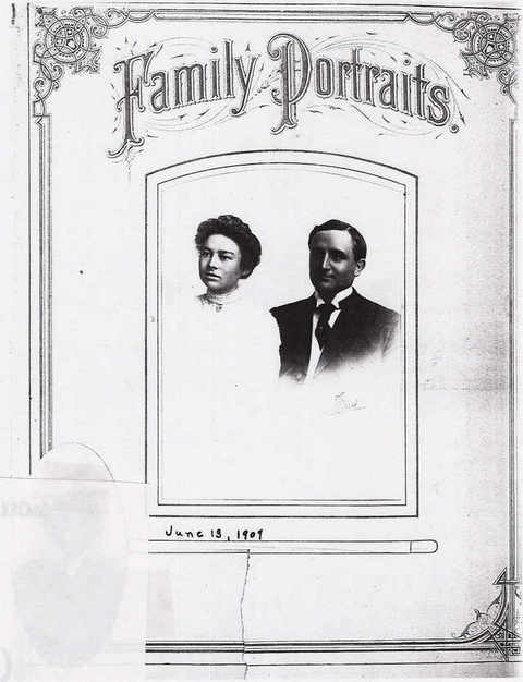 edmond &amp; pearl clark, wedding, 1907